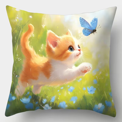 Beautiful cat prints - , pillow