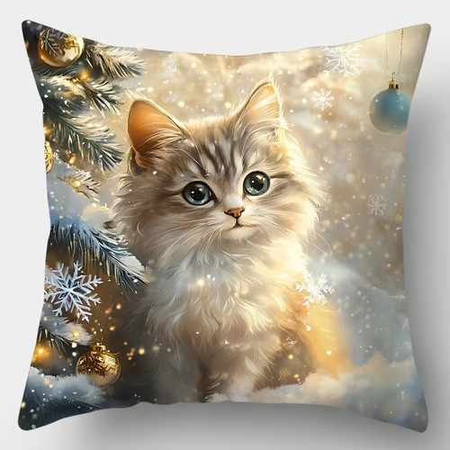 Beautiful cat prints pillow - cat,