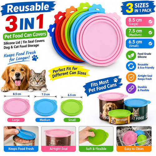 Pet food can covers - food,
