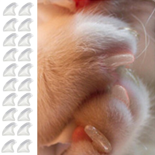 20pcs clear soft nail - clear,