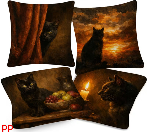 Set cat cushion covers - cushion,