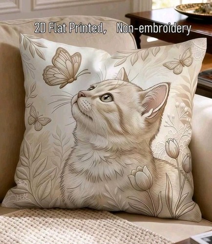 Printed blue eyed cat - 1,