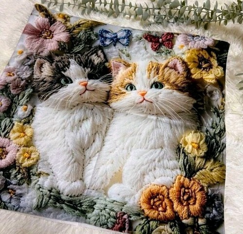Printed ginger white tabby - printed,