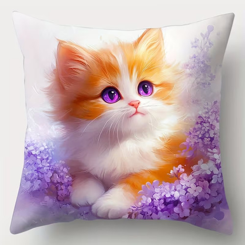 Beautiful cat prints pillow - beautiful,