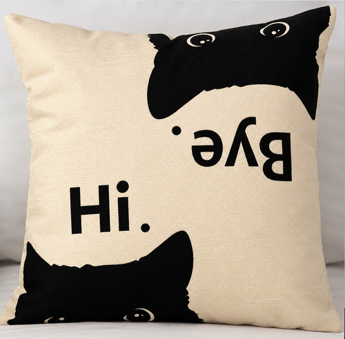 Cat cushion cover - cushion,