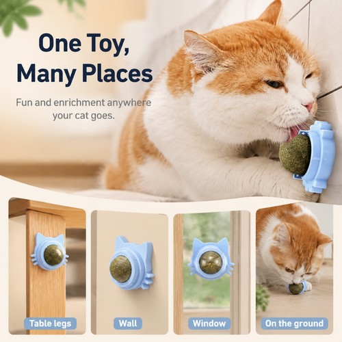 3pcs catnip ball cat ear - ball,
