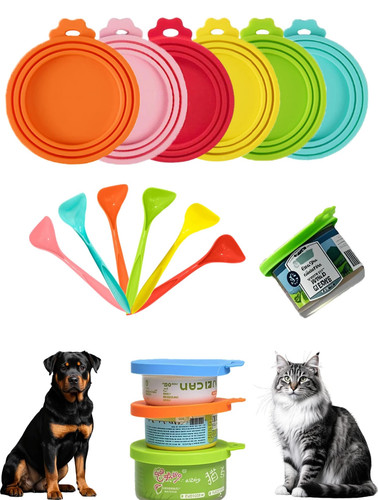 Pet food can lids - lids, dog