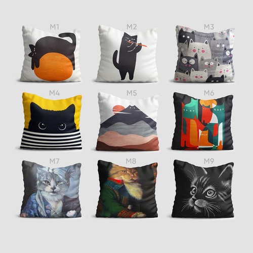 Cat cushion covers - cushion, soft