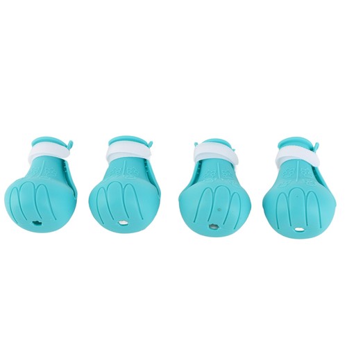Light blue silicone cat covers - silicone,