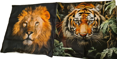 Two soft big cat cushion - two,