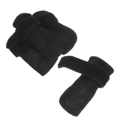 4pcs black reusable cat - black,