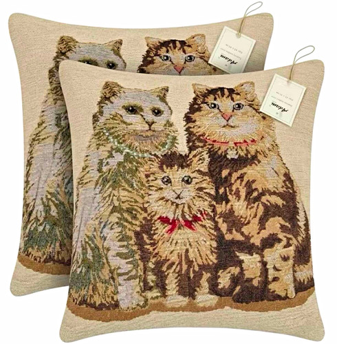 Pair vintage cats - vintage, tapestry
