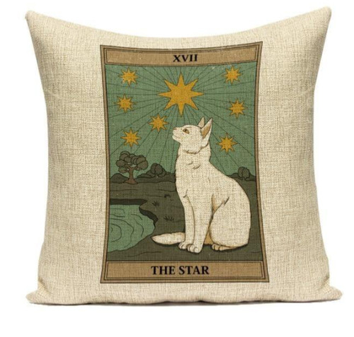 Cat tarot cushion covers - tarot, cute