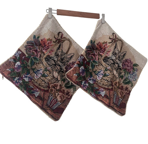 Vintage tapestry cushion - vintage,