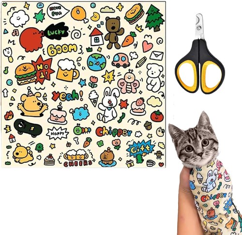 Cat wrap set anti bite - anti-bite,